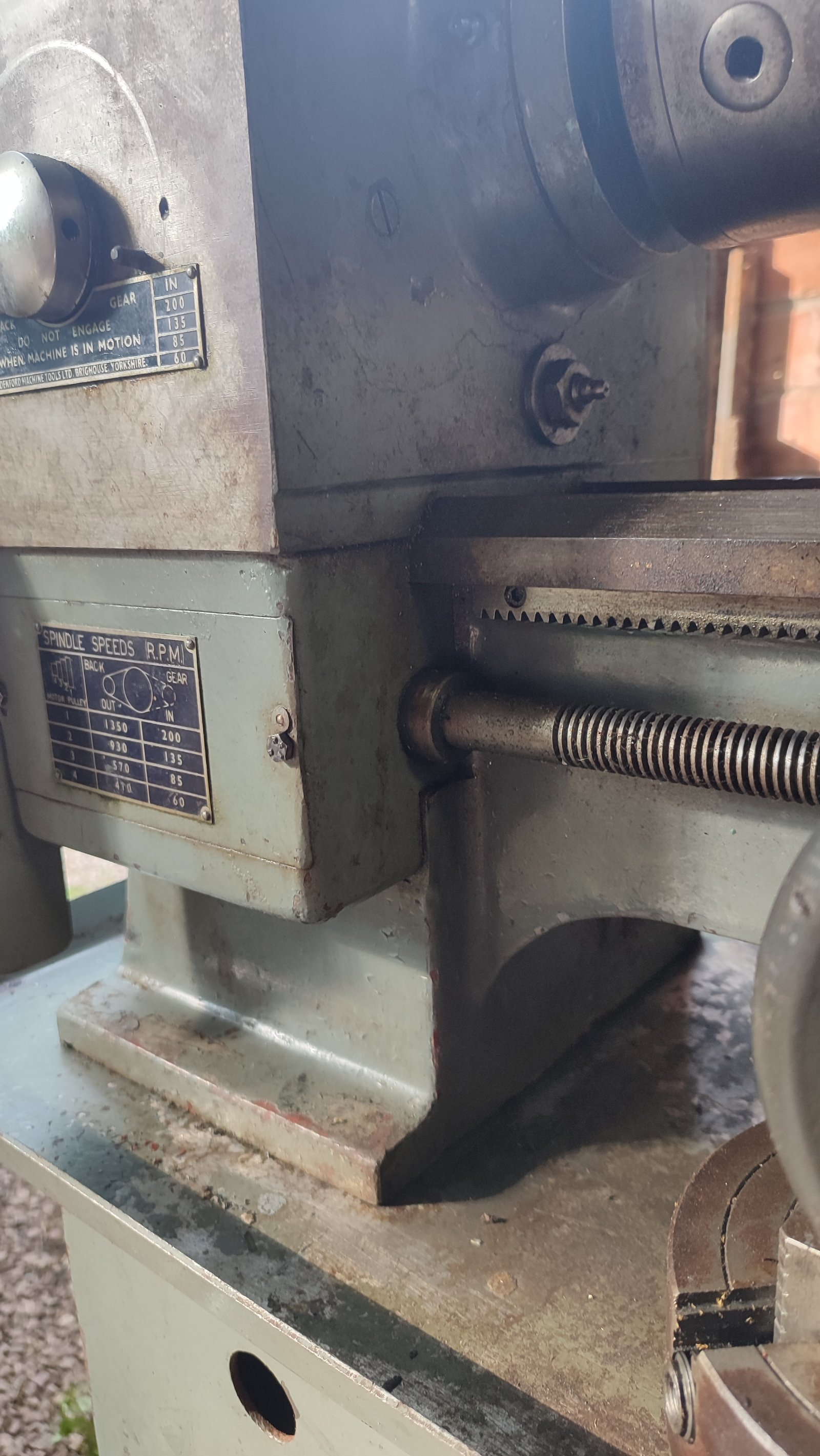 TDS 1 L/S Headstock area